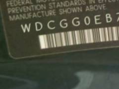 VIN prefix WDCGG0EB7EG3