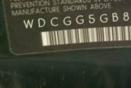 VIN prefix WDCGG5GB8BF6