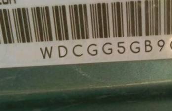 VIN prefix WDCGG5GB9CF9