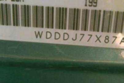 VIN prefix WDDDJ77X87A1