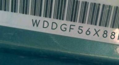 VIN prefix WDDGF56X88F1
