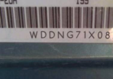 VIN prefix WDDNG71X08A1