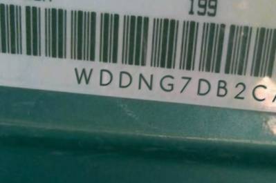 VIN prefix WDDNG7DB2CA4