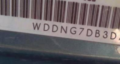 VIN prefix WDDNG7DB3DA5