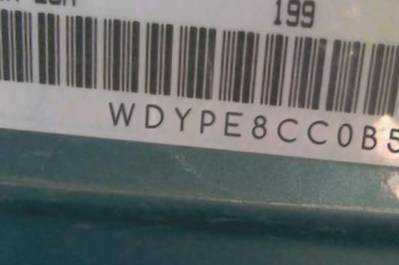 VIN prefix WDYPE8CC0B55