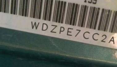 VIN prefix WDZPE7CC2A54