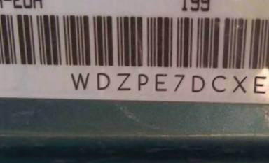 VIN prefix WDZPE7DCXE58