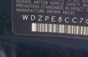 VIN prefix WDZPE8CC7C56