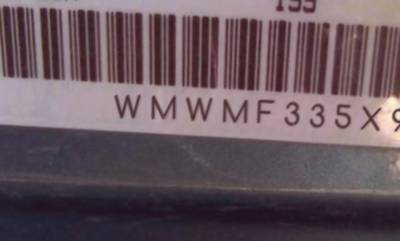 VIN prefix WMWMF335X9TW