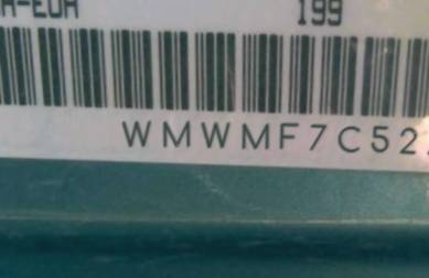 VIN prefix WMWMF7C52ATZ