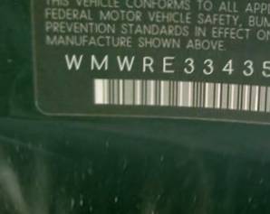 VIN prefix WMWRE33435TD