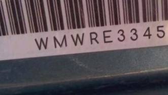 VIN prefix WMWRE33455TD