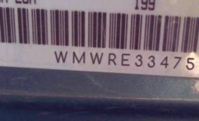 VIN prefix WMWRE33475TD