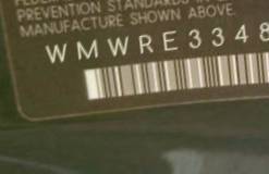 VIN prefix WMWRE33483TD