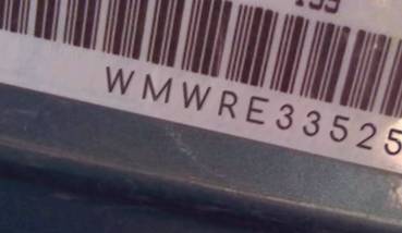 VIN prefix WMWRE33525TL
