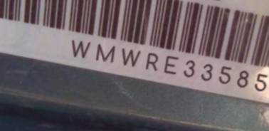 VIN prefix WMWRE33585TG