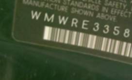 VIN prefix WMWRE33586TN