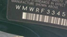 VIN prefix WMWRF33455TG