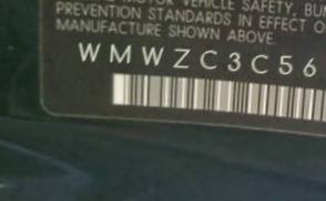 VIN prefix WMWZC3C56EWT