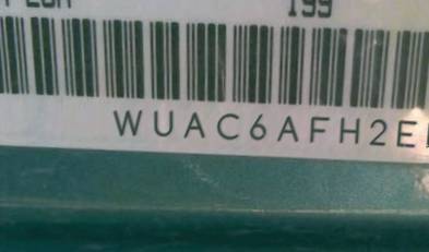 VIN prefix WUAC6AFH2EN9