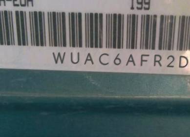 VIN prefix WUAC6AFR2DA9