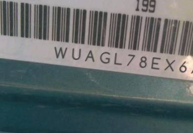 VIN prefix WUAGL78EX6A7