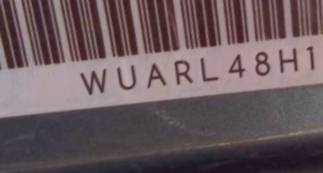 VIN prefix WUARL48H17K9