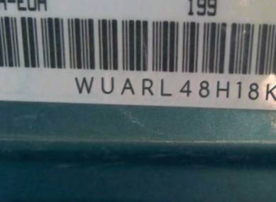 VIN prefix WUARL48H18K9