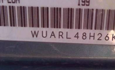 VIN prefix WUARL48H26K9