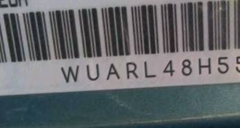 VIN prefix WUARL48H55K9