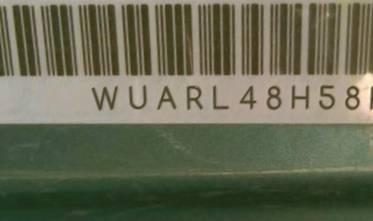 VIN prefix WUARL48H58K9
