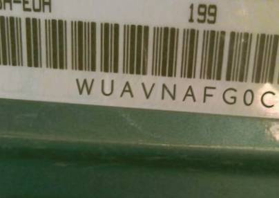 VIN prefix WUAVNAFG0CN0