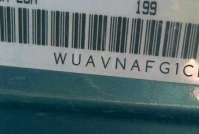 VIN prefix WUAVNAFG1CN0