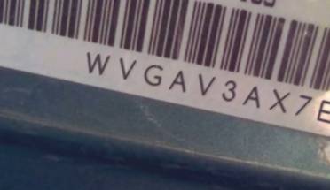 VIN prefix WVGAV3AX7EW5