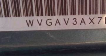 VIN prefix WVGAV3AX7EW6