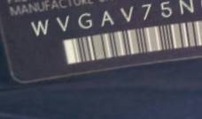 VIN prefix WVGAV75N09W5