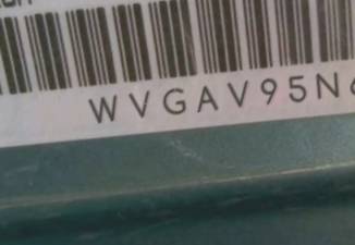 VIN prefix WVGAV95N69W5