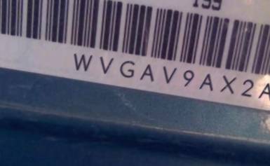 VIN prefix WVGAV9AX2AW5
