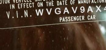 VIN prefix WVGAV9AX4AW5