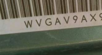 VIN prefix WVGAV9AX9AW5