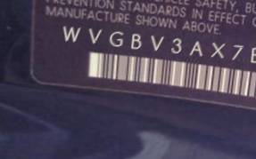 VIN prefix WVGBV3AX7EW6