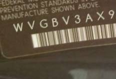 VIN prefix WVGBV3AX9EW6