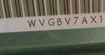 VIN prefix WVGBV7AX1CW6