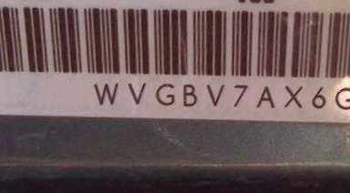 VIN prefix WVGBV7AX6GW6