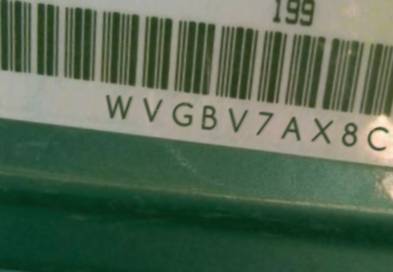 VIN prefix WVGBV7AX8CW0