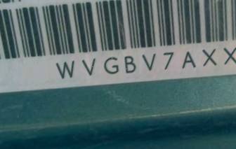 VIN prefix WVGBV7AXXCW0