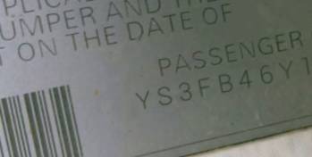 VIN prefix YS3FB46Y1810