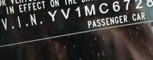 VIN prefix YV1MC67288J0