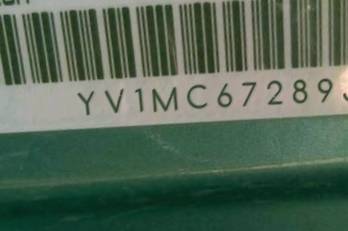 VIN prefix YV1MC67289J0