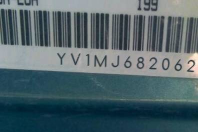 VIN prefix YV1MJ6820621